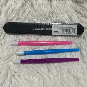 🩶5/$30 Tweezerman Nail File and Set of 3 Cuticle Tools NEW